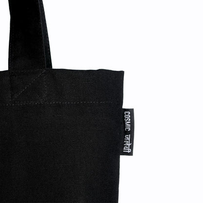 Delulu is the Solulu | Black Zipper Tote Bag