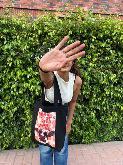 Damn Right, It's better than yours! | Black Zipper Tote Bag