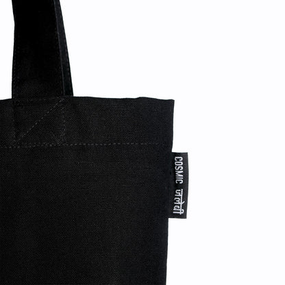 Feelin Cute! | Black Zipper Tote Bag