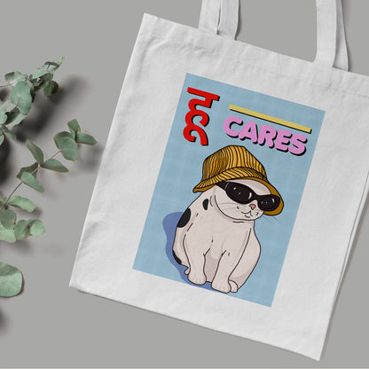 Who Cares! | White Tote Bag