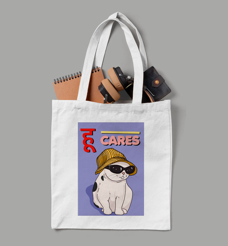 Who Cares! | White Tote Bag