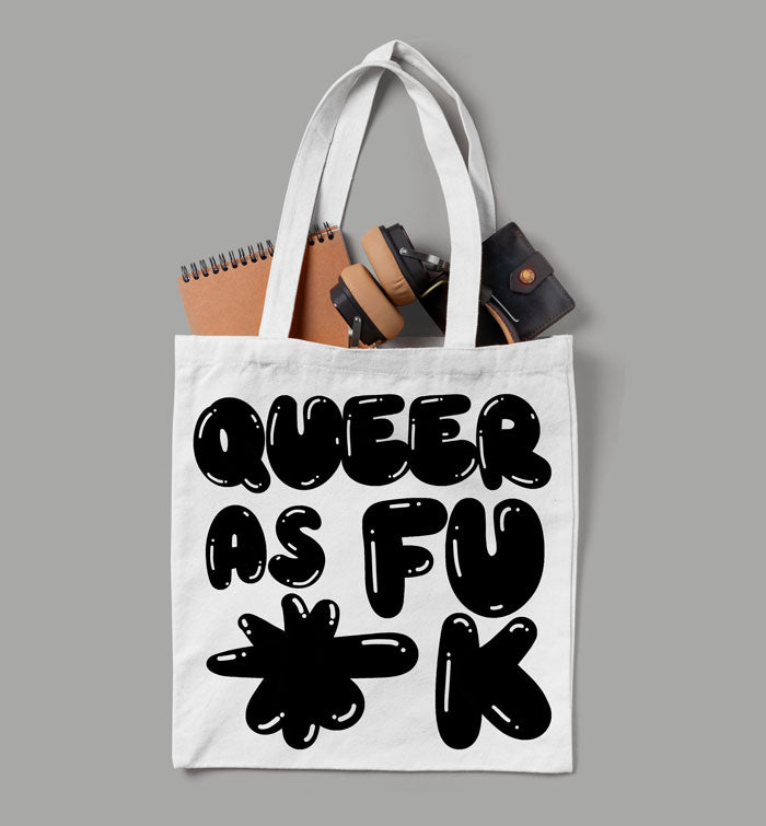Queer AF! | White Tote Bag